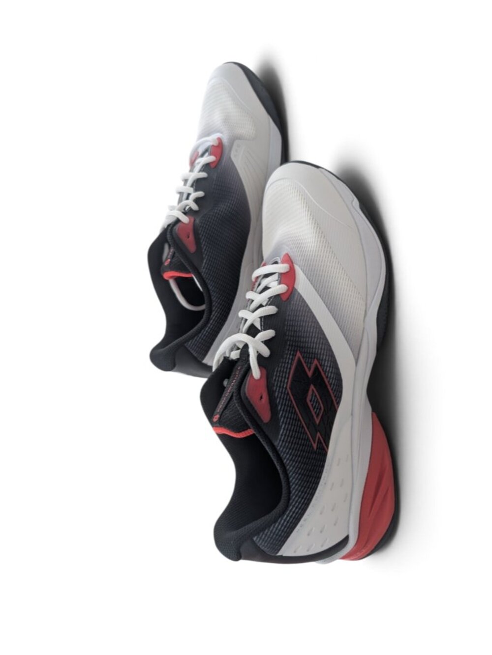 Lotto Mirage 400 ALR Men's Tennis Shoes Size 13 White Black Red EUC - Picture 2 of 9